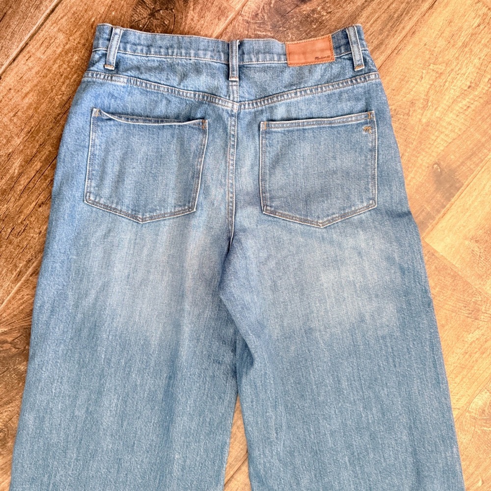 Madewell Women's Wide-Leg Crop Denim Jeans, Birdie Wash, 29 - Picture 9 of 12